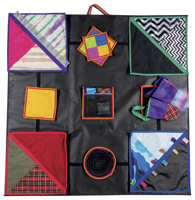 School Specialty 007882 TFH Feelie Mat with Detachable Textured Patches