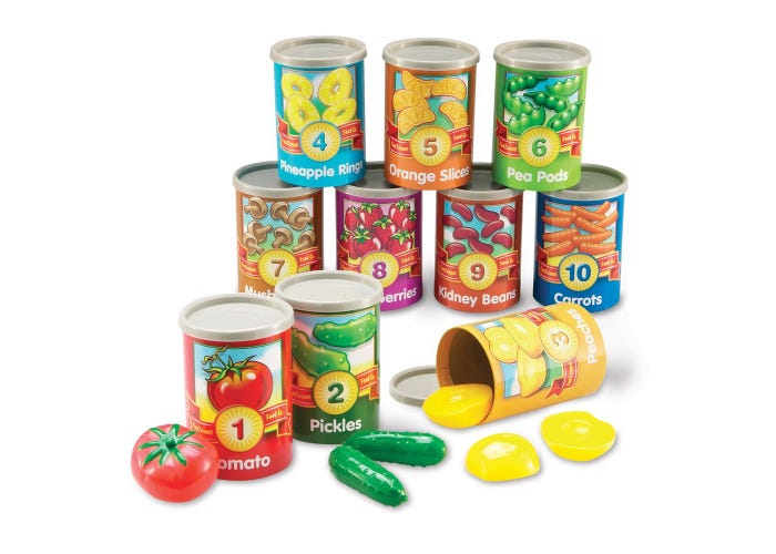 Learning Resources LER 6800 1 to 10 Counting Cans