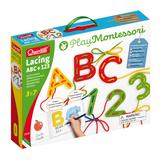 Quercetti 2802 Lacing ABC+123