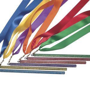 School Specialty 004549 Rainbow ribbon wands 彩虹絲帶