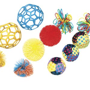 School Specialty 1439925 Abilitations Deluxe Handball Pack, Set of 11 觸感小球